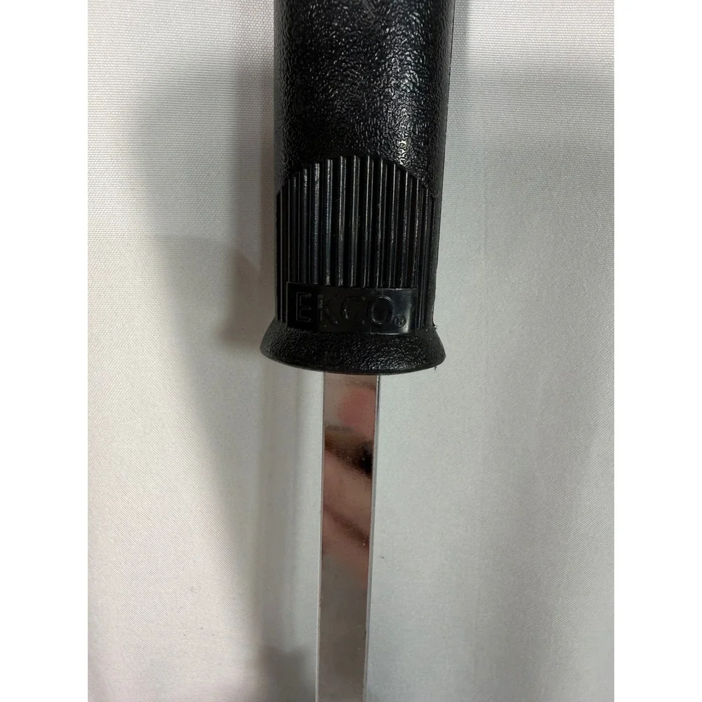 Vtg Ekco Black Solid Spoon Kitchen Utensil Max 400F Heat Resistant Cooking Spoon